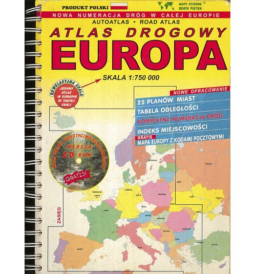 Atlas drogowy. Europa