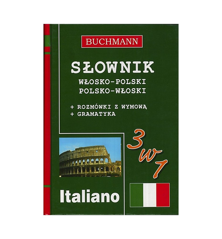 Słownik 3 w 1 włosko-polski, polsko-włoski