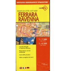 Ferrara, Ravenna. Plan miasta 1:7500