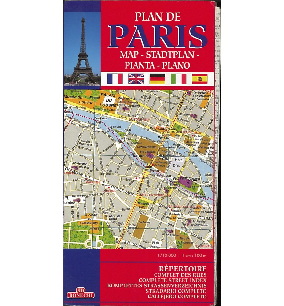 Paryż. Plan miasta 1:10000