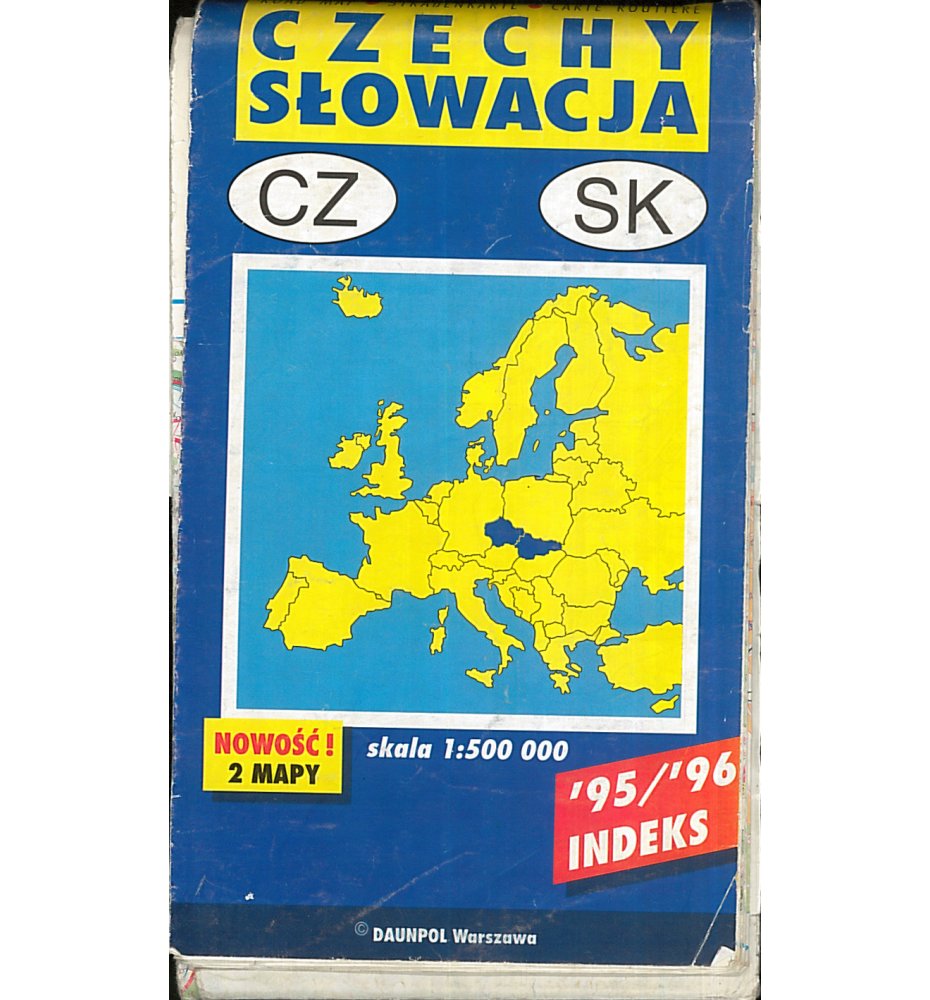 Czechy i Słowacja 1:500 000