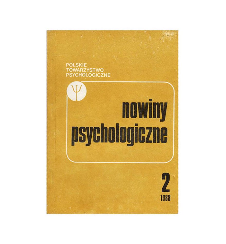Nowiny psychologiczne 2 (55) 1988