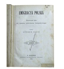 Emigracja polska. Tom III