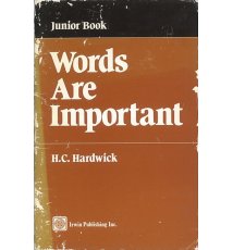 Words are Important.  Junior Book