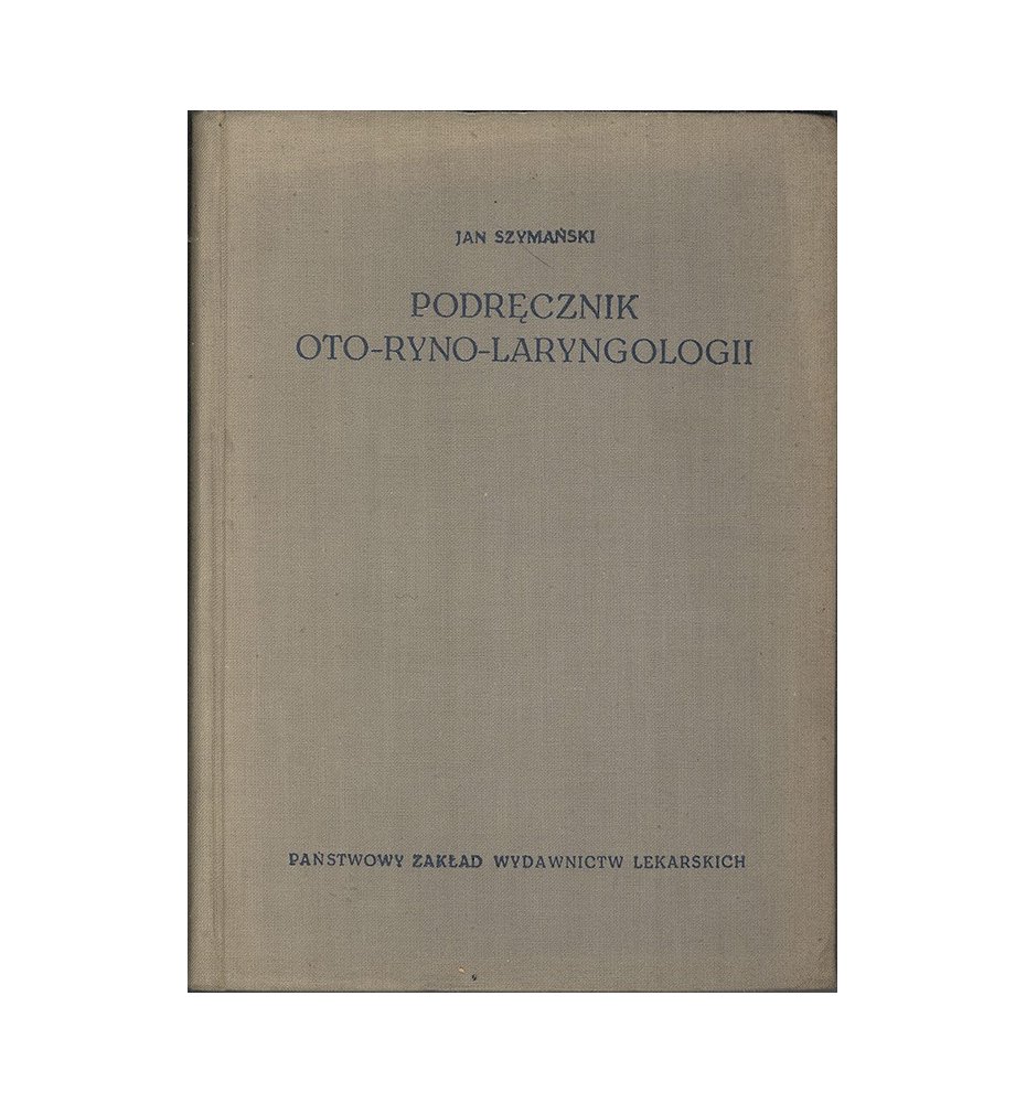 Podręcznik oto-ryno-laryngologii