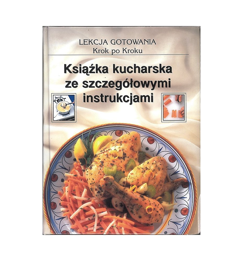 Książka kucharska ze szczegółowymi instrukcjami