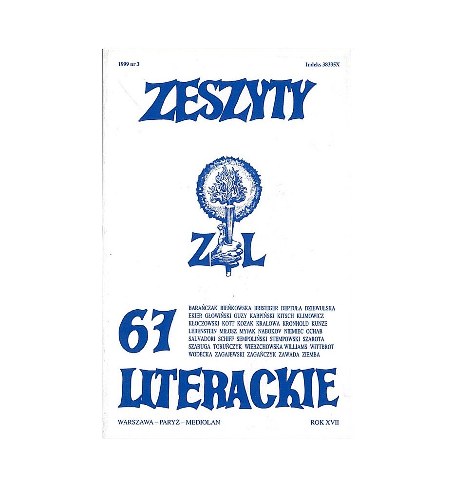 Zeszyty Literackie 67 lato 1999