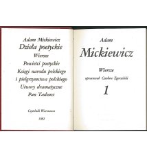 Dzieła poetyckie 1. Wiersze - Adam Mickiewicz