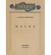Program opery Halka z 1953 r.