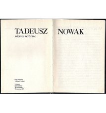 Nowak Tadeusz - Wiersze wybrane
