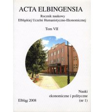 Acta Elbingensia - Tom VII/2008