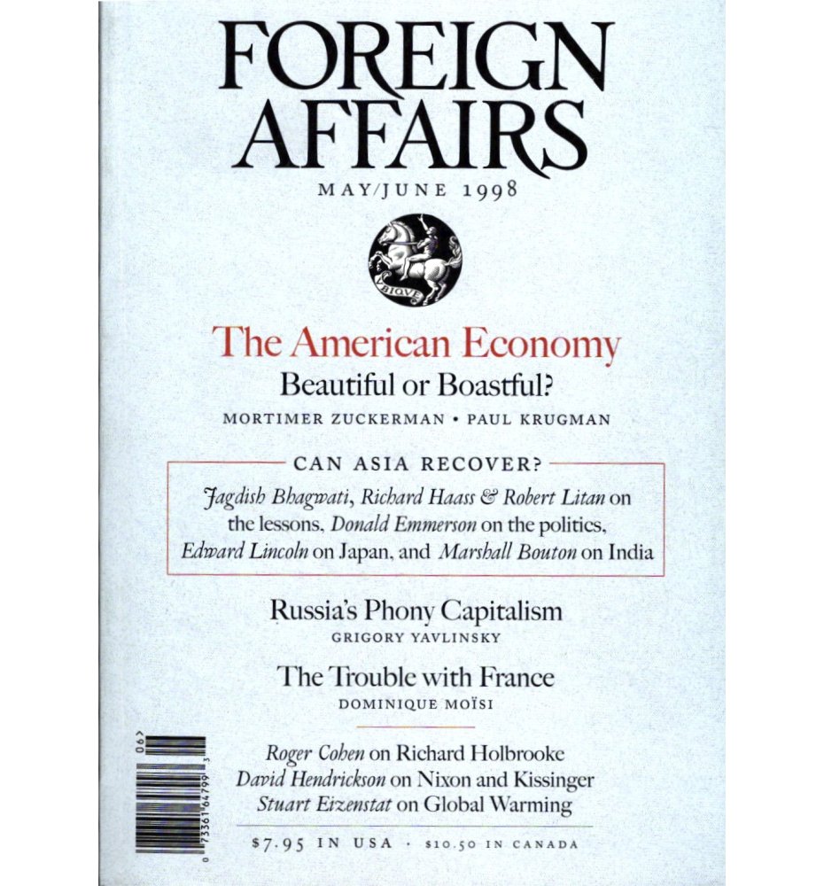 Foreign Affairs, May/June 1998