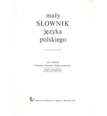 Mały słownik języka polskiego