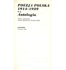 Poezja polska 1914-1939. Antologia, tom II
