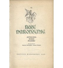 Boże Narodzenie. Antologia poezji polskiej