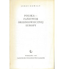 Polska - państwem średniowiecznej Europy