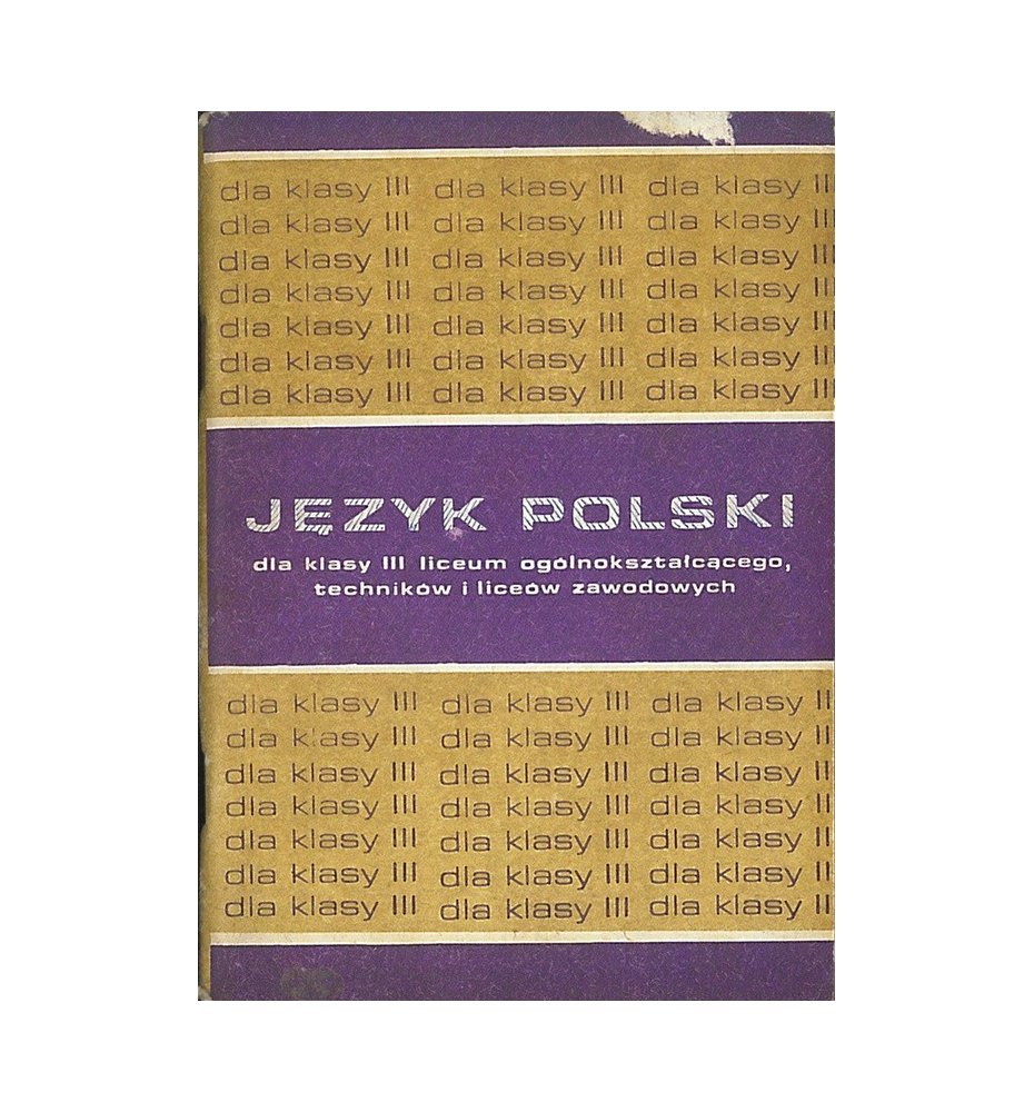 Język polski dla klasy III LO