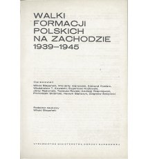 Walki formacji polskich na zachodzie 1939-1945, t. II